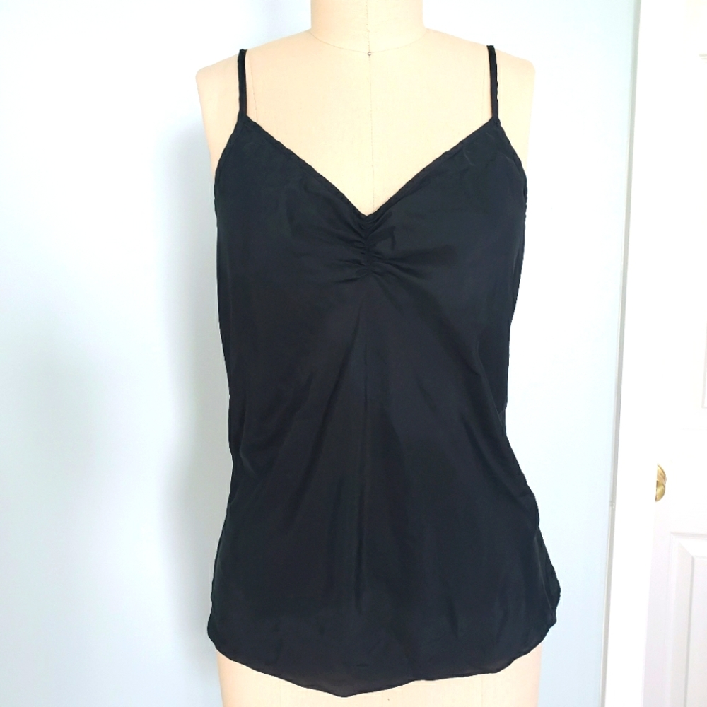 Express Black Silk Camisole, M
